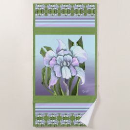 Toalha De Praia Smeraldo Flower Beach Towel