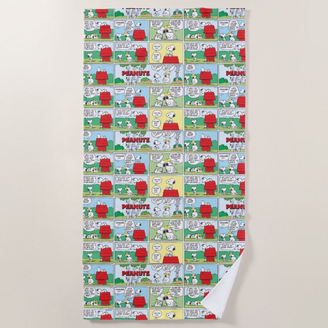 Toalha De Praia Snoopy e seus irmãos Andy & Olaf (Frente)