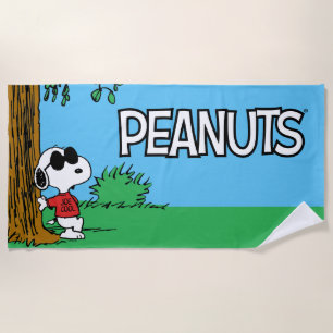 Toalha De Praia Snoopy "Joe Legal" em pé