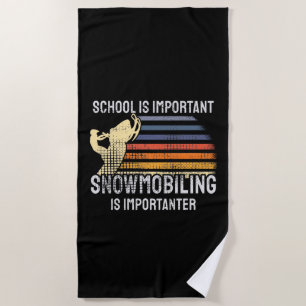Toalha De Praia Snowmobiling Snowmobile