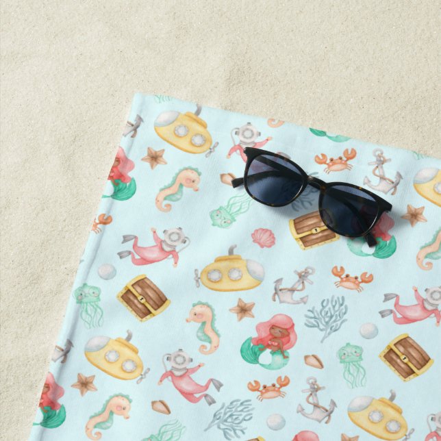 Toalha De Praia Sob O Mar (In Situ)