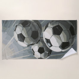 Toalha De Praia Soccer Ball Art – Dynamic Football Design