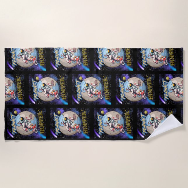 Toalha De Praia Solteiro de avião (Frente)