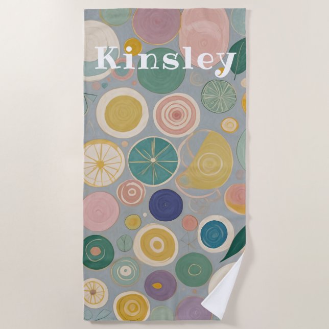 Toalha De Praia Sonho Caleidoscópio Personalizado (Frente)