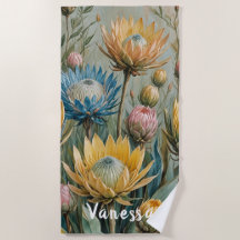 Sonho com Protea Pastel: Floral Elegante