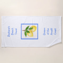 Toalha De Praia Sonho da Costa Amalfi PERSONALIZADO