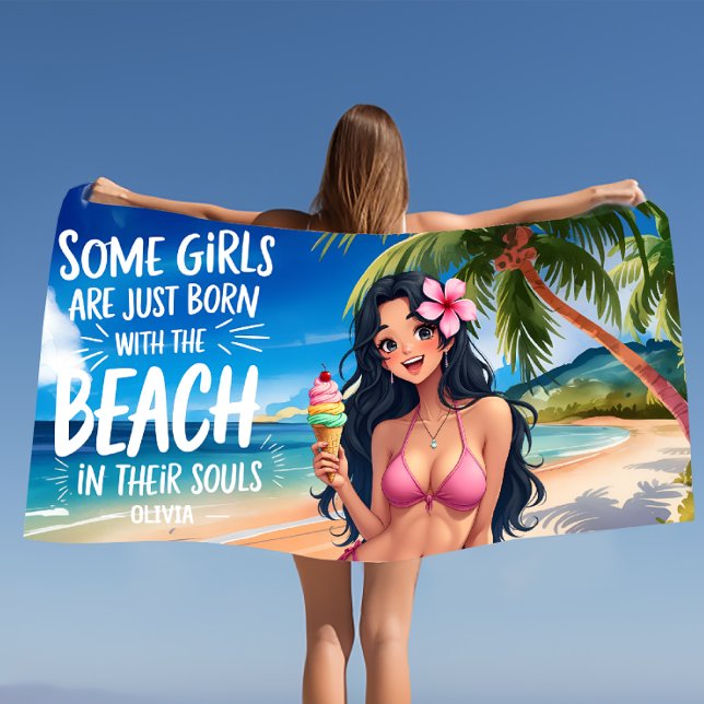 Toalha De Praia Sorbet De Melancia Rosa | Verão tropical (Criador carregado)