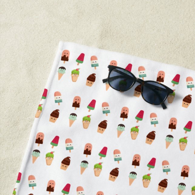 Toalha De Praia sorvete de verão (In Situ)