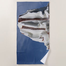 Toalha De Praia Sorvete delicioso na fotografia do céu