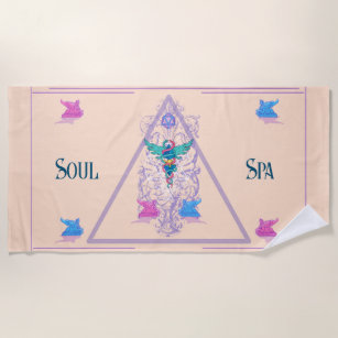 Toalha De Praia Soul Spa - magia hermética mística