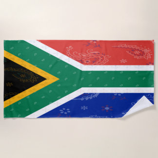 Toalha De Praia South AFrica Flag Towel