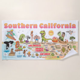 Toalha De Praia South California Beach Blanket