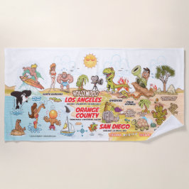Toalha De Praia South California Beach Blanket