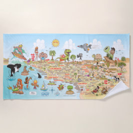 Toalha De Praia South California Beach Blanket