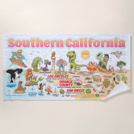 Toalha De Praia South California Beach Blanket