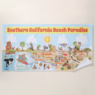 Toalha De Praia South California Beach Paradise Blanket