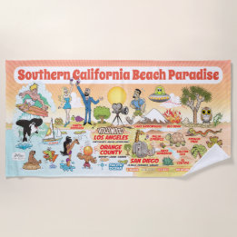 Toalha De Praia South California Beach Paradise Blanket