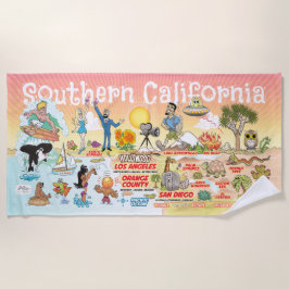 Toalha De Praia South California Sunset Beach Towel