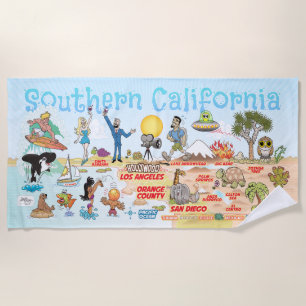 Toalha De Praia Southern California Beach Towel