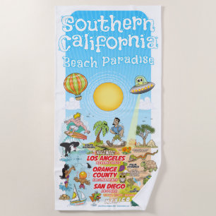 Toalha De Praia Southern California Beach Towel