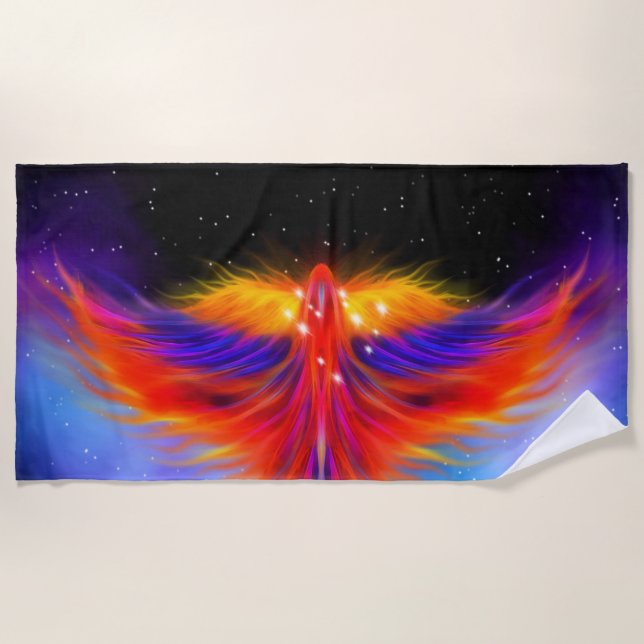 Toalha De Praia Space Phoenix Nebula (Frente)