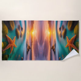 Toalha De Praia Starfish na praia no Dawn