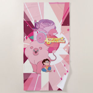 Toalha De Praia Steven Universe   Rosa Quartz Legado