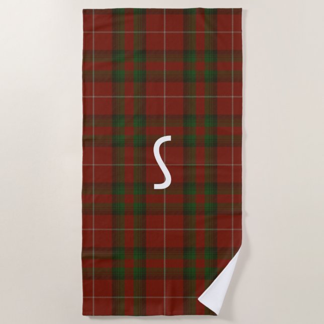 Toalha De Praia Stuart de Brute Tartan Xadrez Beach Towel (Frente)