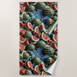 Toalha De Praia Suicy Watermelon Pattern Design 2