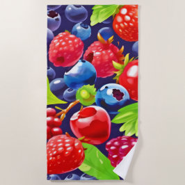 Toalha De Praia Summer Berry Medley