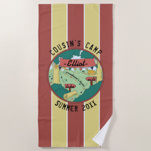 Toalha De Praia Summer Camp Beach Towel Personalize