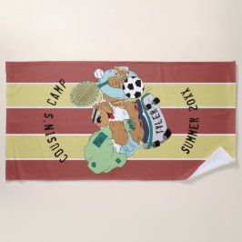 Toalha De Praia Summer Camp Beach Tower Personalize