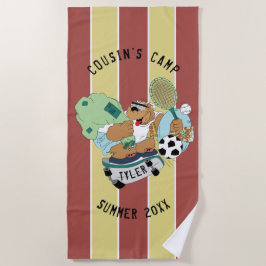 Toalha De Praia Summer Camp Beach Tower Personalize
