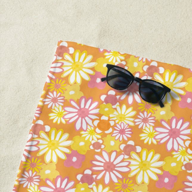 Toalha De Praia Summer Daisies Beach Towel (In Situ)