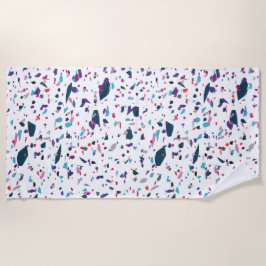 Toalha De Praia Summer Joy Terrazzo Divertido