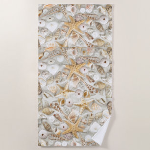 Toalha De Praia Summer Shells Beach Towel