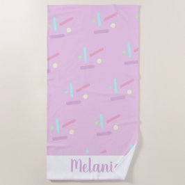 Toalha De Praia Summer Sprinkles Pastéis Nome Towel Beach