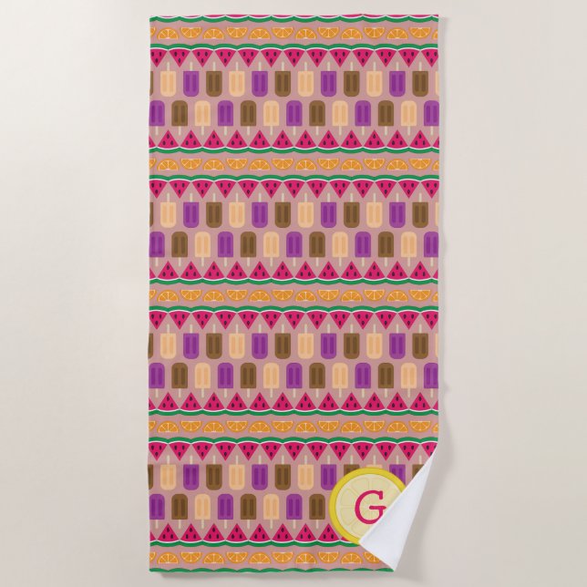 Toalha De Praia Summer Sweets Beach Towel (Frente)