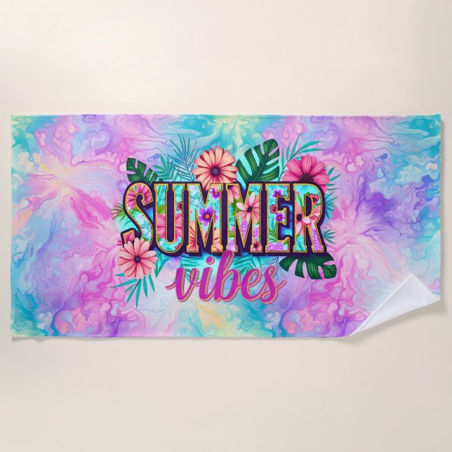 Toalha De Praia Summer Vibes (Frente)