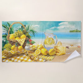 Toalha De Praia Summer Vibes | Cocktail de limão de Verão