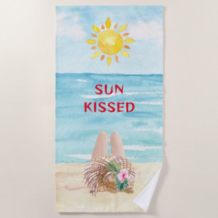 Toalha De Praia Sun Kissed Beach Towers com Sunbather
