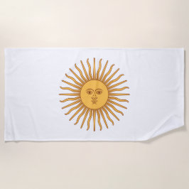 Toalha De Praia Sun of May (Argentino Sun) Beach Towel