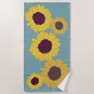 Toalha De Praia Sunflower Beach Towel