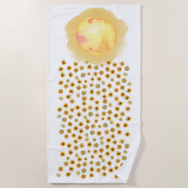 TOALHA DE PRAIA SUNFLOWER DELIGHT