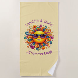 Toalha De Praia Sunny Smile Beach Towel