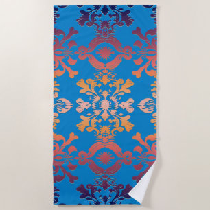 Toalha De Praia Sunrise sobre Blue Sky Royal Damask