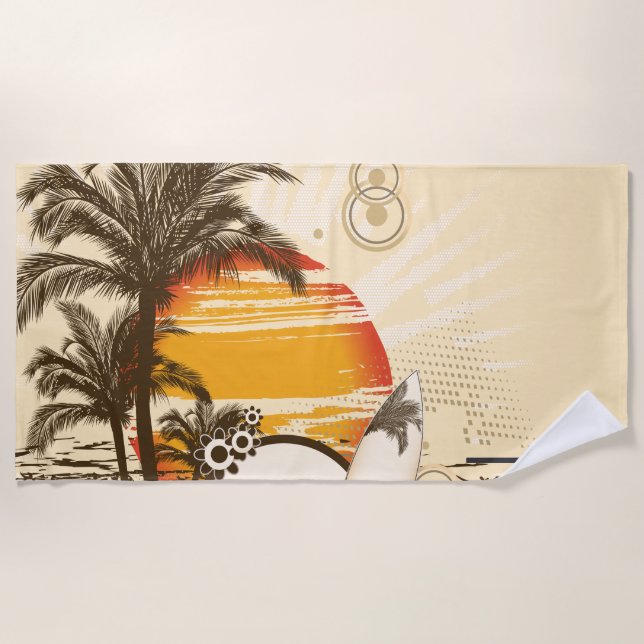 Toalha De Praia Sunset - Beach Towel (Frente)