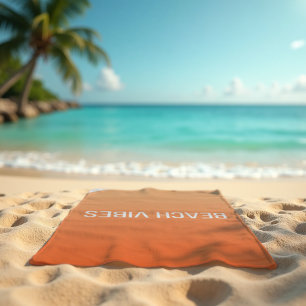 Toalha De Praia Sunset Beach Vibes - Gradiente moderno