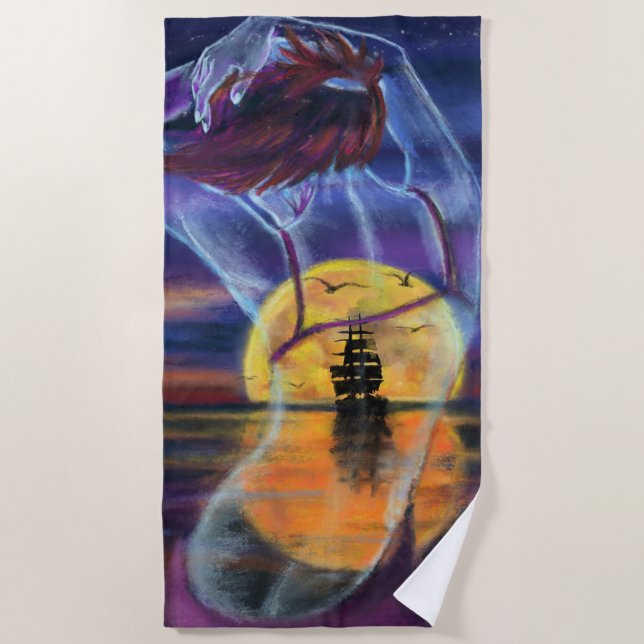 Toalha De Praia Sunset Dancing Beach Towel (Frente)