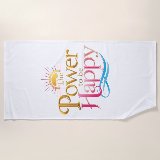 TOALHA DE PRAIA SUNSHINE - O PODER DE SER FELIZ (Frente)